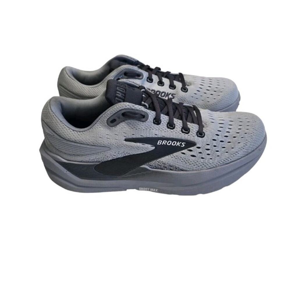 Brooks Ghost Max 3 Primer Grey Ebony Men's 9.5 D Medium Running Shoes 1104641D06